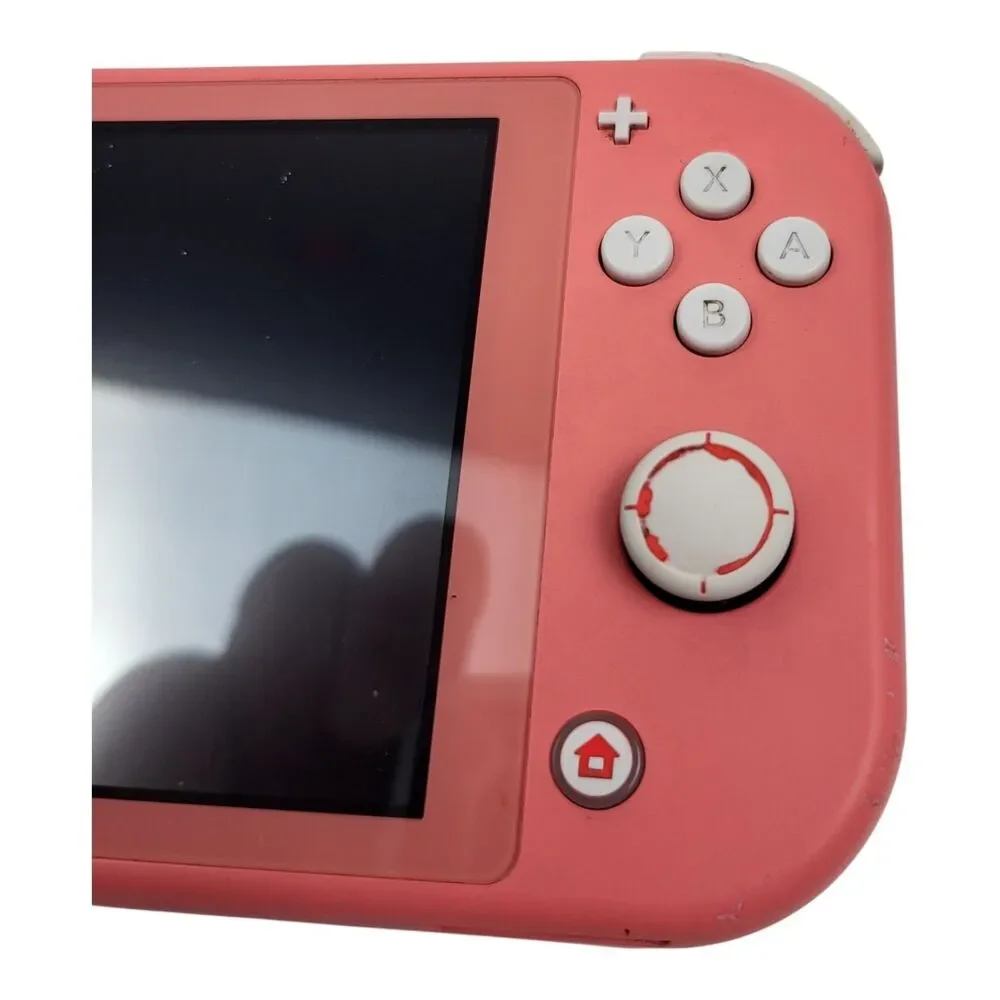 Nintendo Switch Lite Coral Pink Console With Case Handheld System HDH-001 Tested